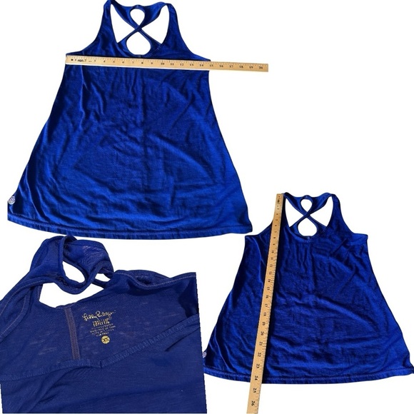 Lilly Pulitzer Navy Crash the Bash Luxletic Weekender Legging and Kai Tank S XS - Picture 14 of 16